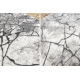 Alfombra de pasillo moderna COZY 8873 Cracks, hormigón fisurado - Structural dos niveles de vellón gris oscuro