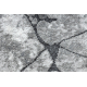 Juoksija moderni COZY 8873 Cracks Haljennut betonii - Rakenteellinen, kaksi fleece-tasoa tummanharmaa