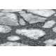 Alfombra de pasillo moderna COZY 8873 Cracks, hormigón fisurado - Structural dos niveles de vellón gris oscuro