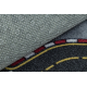REBEL ROADS КИЛИМ Racers 97 улици, автомобили противоплъзгащ детски - сив