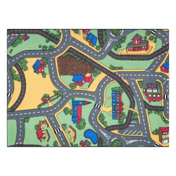 REBEL ROADS Playtime 95 Liten stad, halkfri för barn - grå / grön 