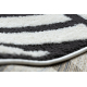 сучасний килим SAMPLE Le Monde B8629A черепашки кремовий / чорний