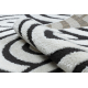 модерен килим SAMPLE Le Monde B8629A миди крем / черен