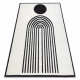 сучасний килим SAMPLE Le Monde B8597A геометричний кремовий / чорний