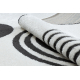 сучасний килим SAMPLE Le Monde B8597A геометричний кремовий / чорний