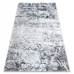 Modern covor SAMPLE Sunset B8774A Beton - structural două niveluri de lână gri / gri deschis