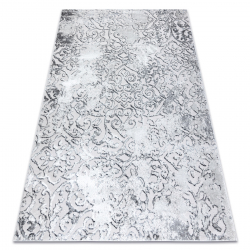 Alfombra lavable ANDRE 2811 Cucharas, para la cocina, antideslizante - gris / beige