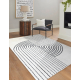 модерен килим SAMPLE Le Monde B8587A геометричен крем / черен