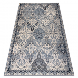 Alfombra lavable ANDRE 3343 Especias, para la cocina, antideslizante - plata / beige