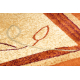 Tapis ovale TUREK 3074 Feuilles terre