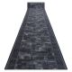 Alfombra de pasillo con refuerzo de goma TRIBE antracita 100cm