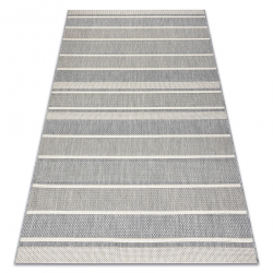 Teppich FLAT SISAL 22206025 Streifen grau / beige