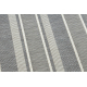 Kilimas sizalio virvelės FLAT 22206025 Dryžiai balta pilka / smėlio spalvos 