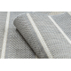 Tepih NIZ SISAL FLAT 22206025 Pruge Bijela siva / bež