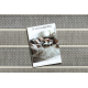 Covor sisal Flat 22206025 Stripes gri / bej