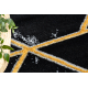 килим EMERALD ексклюзивний 2000 коло - гламур стильний Мармур, Геометричні білий / золото