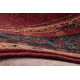 Alfombra de lana POLONIA oval SAMARKAND rojo rubí