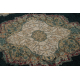 Vlnený koberec POLONIA Palazzo rozeta tmavomodrá