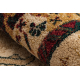 Alfombra de lana OMEGA LUMENA étnico vintage rubí claro