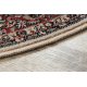 Wool carpet POLONIA circle KORDOBA sand beige / terracotta