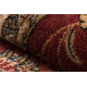 Wool carpet OMEGA oval ARIES flowers ruby