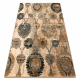 Vlnený koberec POLONIA Olivo Ornament kamel béžová