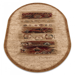 Wool carpet OMEGA oval MODENA light ruby