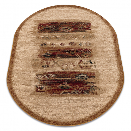 Wool carpet OMEGA oval MODENA light ruby