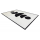 сучасний килим MODE 8598 геометричний кремовий / чорний