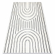сучасний килим MODE 8494 геометричний кремовий / чорний