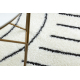 сучасний килим MODE 8494 геометричний кремовий / чорний