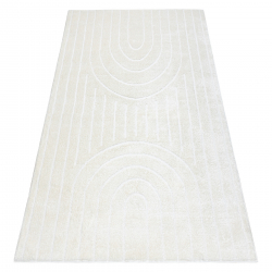 Moderný koberec MODE 8494 geometrická krémová