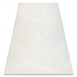 Moderný koberec MODE 8587 geometrická krémová