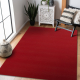 Pogumovaný koberec RUMBA 1974 jedna barva bordó, červený