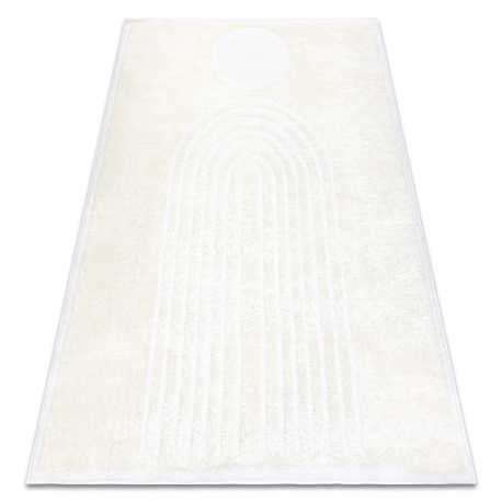 Moderný koberec MODE 8597 geometrická krémová