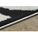 Moderný koberec MODE 8629 mušle krémová / čierna