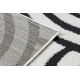 Moderný koberec MODE 8629 mušle krémová / čierna
