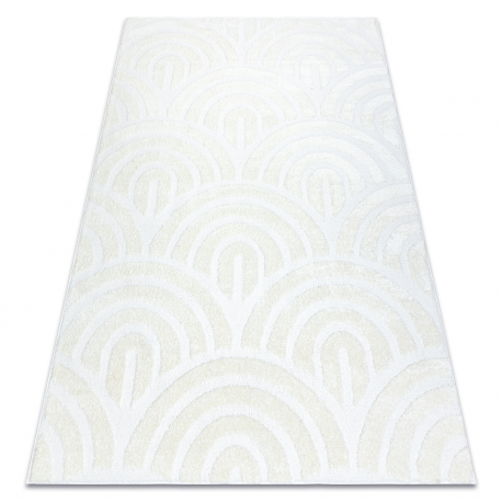 Tapis moderne MODE 8629 coquillages crème