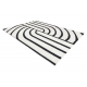модерен килим MODE 8631 геометричен крем / черен