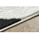 Moderní koberec MODE 8631 geometrická krémová / černá