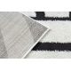 сучасний килим MODE 8631 геометричний кремовий / чорний