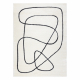 Modern covor MODE 8377 abstractizare crem / negru
