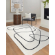 Moderní koberec MODE 8377 abstrakce krémová / černá