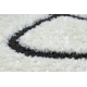 Modern covor MODE 8377 abstractizare crem / negru