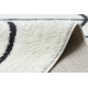 Modern covor MODE 8377 abstractizare crem / negru