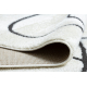 Modern covor MODE 8377 abstractizare crem / negru
