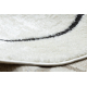 Modern covor MODE 8377 abstractizare crem / negru