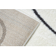 Modern covor MODE 8377 abstractizare crem / negru
