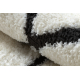 Modern covor MODE 8377 abstractizare crem / negru