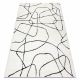 Modern Teppich MODE 8522 Abstraktion creme / schwarz 